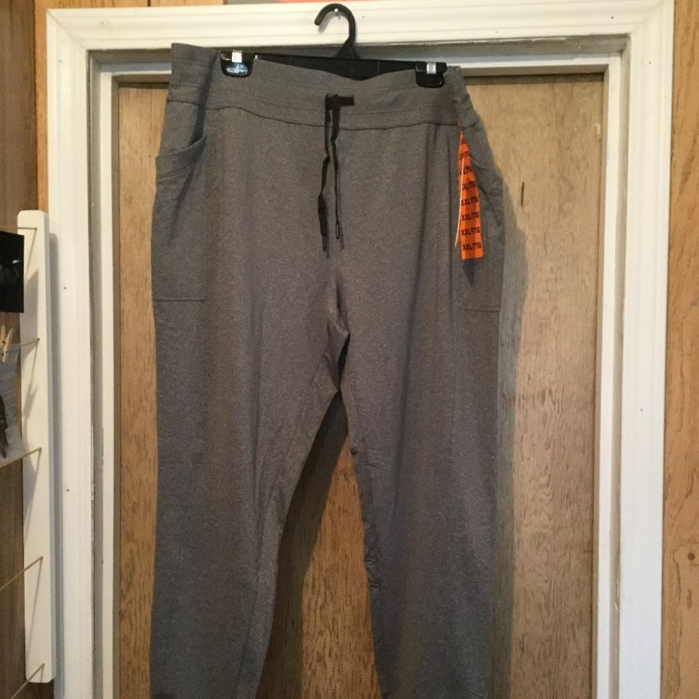 NWT 32' Heat jogging pants gray in color have pockets